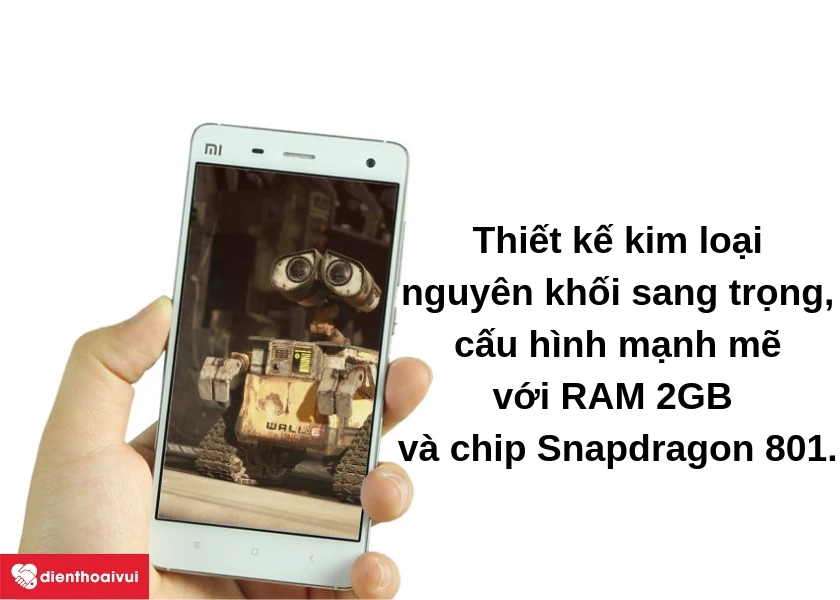 Thiết kế kim loại sang trọng, cấu h&igrave;nh RAM 2GB v&agrave; chip Snapdragon 801