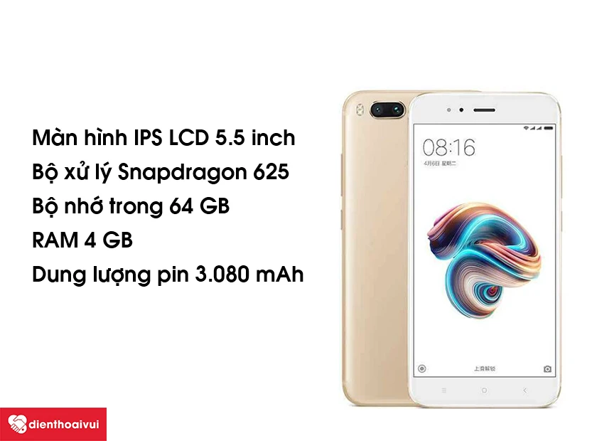 Thiết kế kim loại nguy&ecirc;n khối v&agrave; m&agrave;n h&igrave;nh IPS LCD 5.5 inch