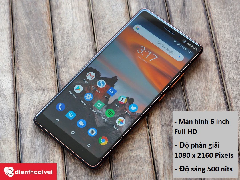 Nokia 7 Plus – Màn hình lớn, hiển thị tốt