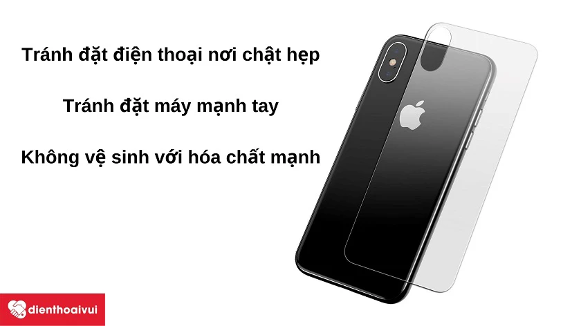 Những điều cần tránh nhằm bảo vệ kính lưng cho iPhone Xs Max