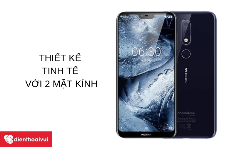 Nokia 6.1 Plus - m&agrave;n h&igrave;nh 5,8 inch c&ugrave;ng độ ph&acirc;n giải FullHD+ sắc n&eacute;t