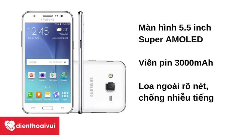 Điện thoại Samsung Galaxy J7 2015 &ndash; m&agrave;n h&igrave;nh rộng 5.5 inch, pin 3000mAh v&agrave; loa ngo&agrave;i đơn đ&aacute;p ứng nhu cầu giải tr&iacute;