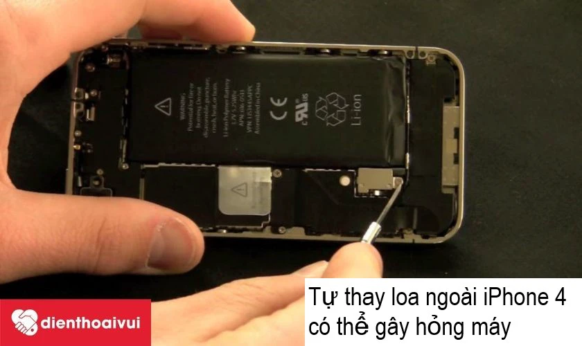 CÓ nên tự thay loa ngoài iPhone 4