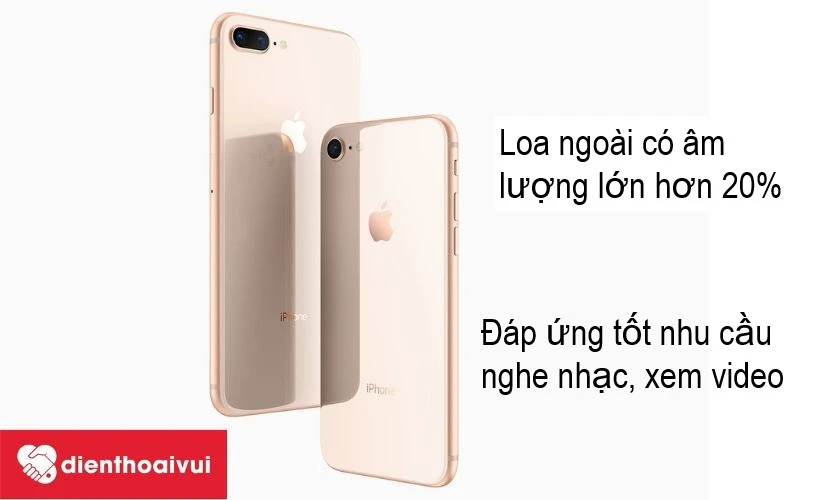 Apple iPhone 8 Plus &ndash; chiếc smartphone với hệ thống loa c&oacute; &acirc;m lượng lớn hơn 20%