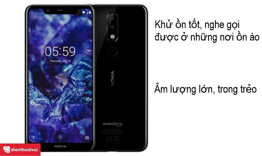 Nokia 5.1 Plus - chiếc smartphone nâng tầm giải trí với loa ngoài âm thanh lớn, sống động