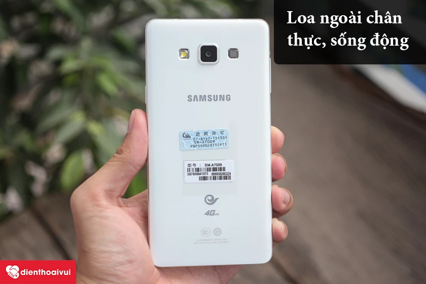 Samsung Galaxy A7 2015 &ndash; Loa ngo&agrave;i ch&acirc;n thực, sống động
