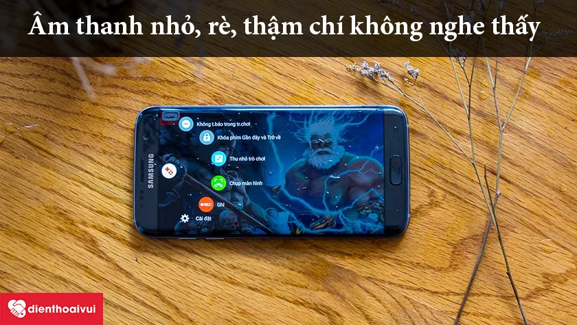 &acirc;m thanh nhỏ, r&egrave;, rất kh&oacute; nghe