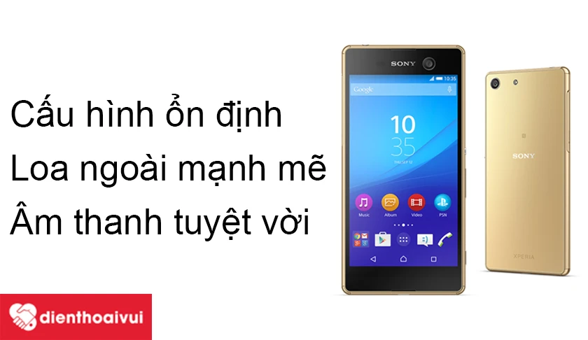 Sony Xperia M5 &ndash; giải tr&iacute;, nghe nhạc ho&agrave;n hảo với loa ngo&agrave;i chất lượng