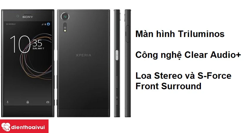 M&agrave;n h&igrave;nh Triluminos c&ugrave;ng Loa Stereo với S-Force Front Surround cho &acirc;m thanh sống động