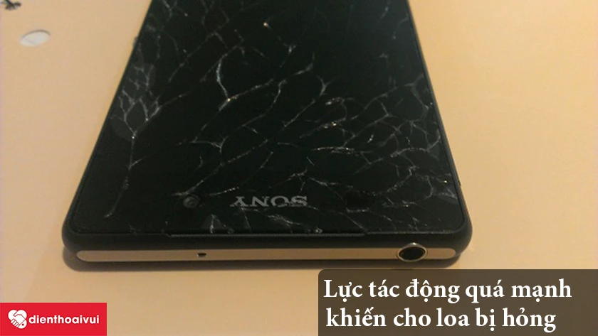 Lực tác động quá mạnh khiến loa ngoài hỏng