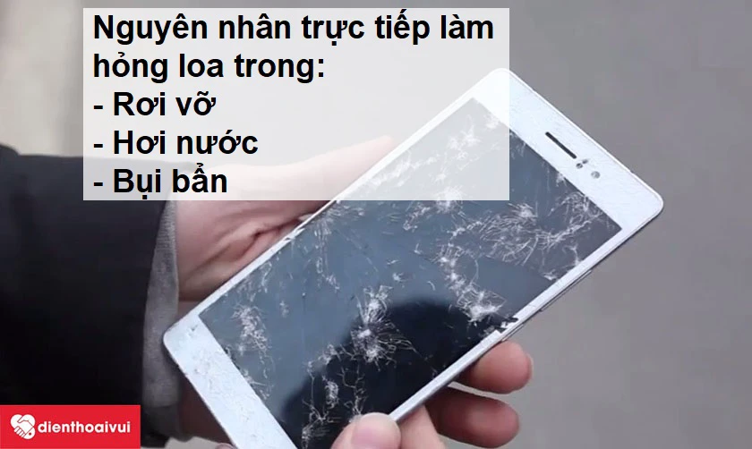 Nguy&ecirc;n nh&acirc;n trực tiếp l&agrave;m hỏng loa
