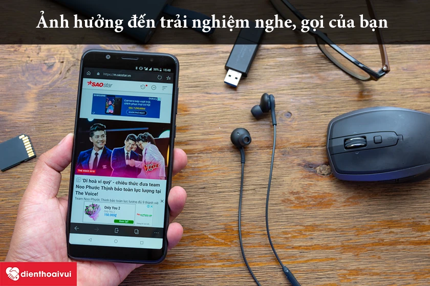 Lỗi loa trong ảnh hưởng đến trải nghiệm