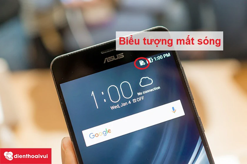 Do s&oacute;ng điện thoại yếu