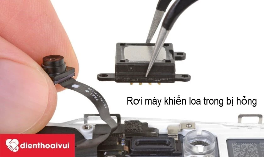 Làm rơi máy khiến loa trong bị hỏng