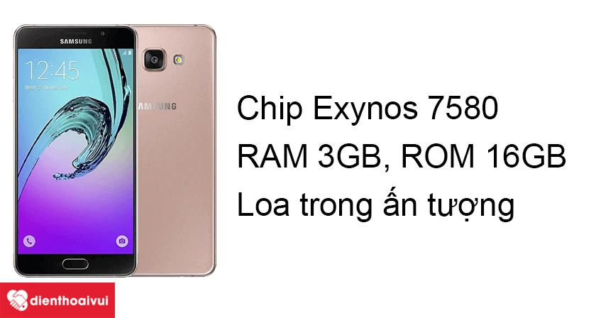 Samsung Galaxy A7 2016 – nghe nhạc, đàm thoại, chơi game tốt hơn với loa trong ấn tượng