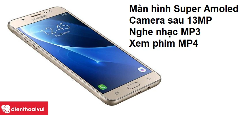 Công nghệ màn hình Super Amoled cùng camera sau 13MP