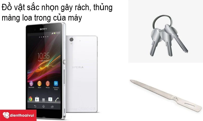 M&agrave;ng loa r&aacute;nh do đồ nhọn