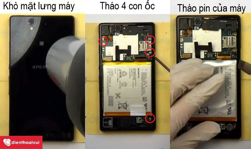 Th&aacute;o nắp lưng, ốc