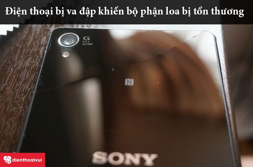 Loa hỏng do điện thoại bị va đập