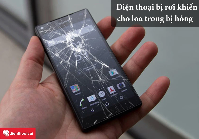Loa hỏng do điện thoại rơi