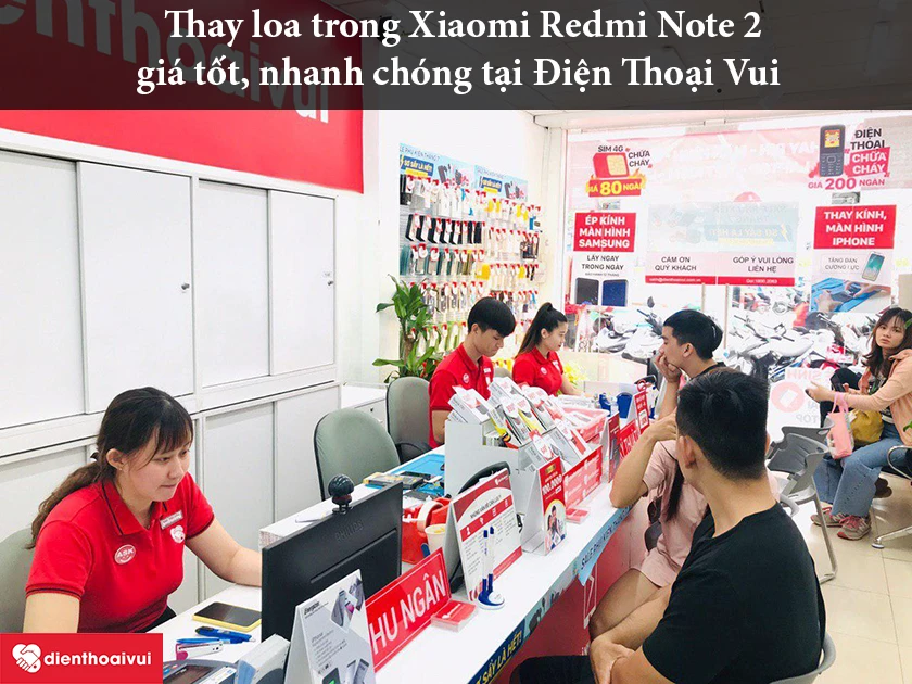 Thay loa trong Xiaomi Redmi Note 2 giá tốt, nhanh chóng tại Điện Thoại Vui