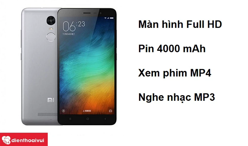 Màn hình Full HD sắc nét cùng khả năng xem phim MP4