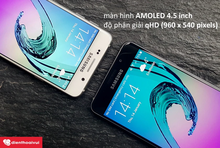 m&agrave;n h&igrave;nh AMOLED với k&iacute;ch thước 4.5 inch