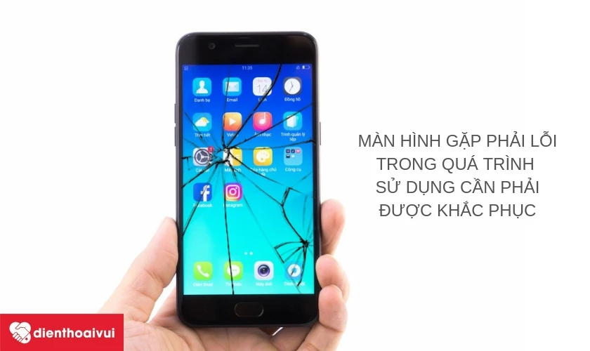 M&agrave;n h&igrave;nh của OPPO F3 Lite n&ecirc;n được thay thế khi n&agrave;o
