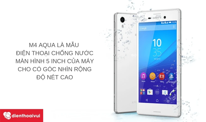 Màn hình 5 inch với độ phân giải HD