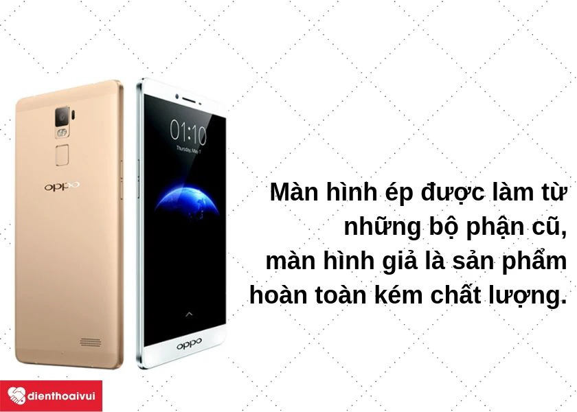 Sự kh&aacute;c biệt về chất lượng m&agrave;n gốc, m&agrave;n &eacute;p lại, m&agrave;n giả