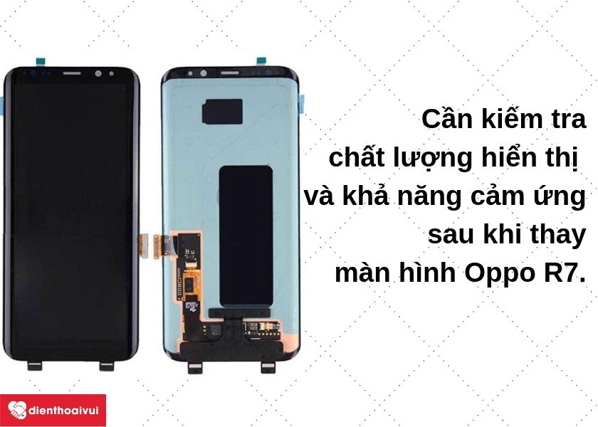 kiểm tra sau khi thay m&agrave;n h&igrave;nh Oppo