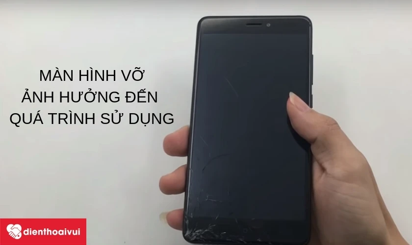 M&agrave;n h&igrave;nh Xiaomi Redmi Note 4 khi vỡ sẽ g&acirc;y ra cảm gi&aacute;c kh&oacute; chịu khi sử dụng