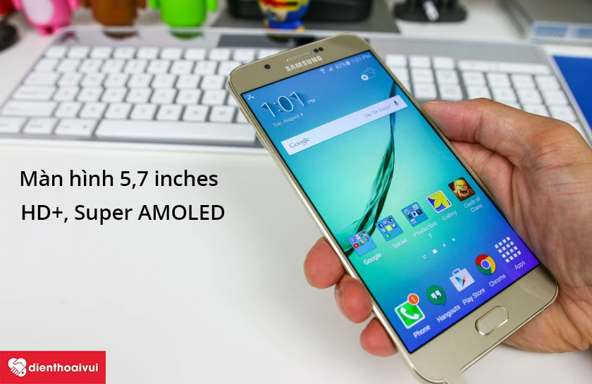 M&agrave;n h&igrave;nh với độ ph&acirc;n giải HD+ k&iacute;ch thước 5.7 inches