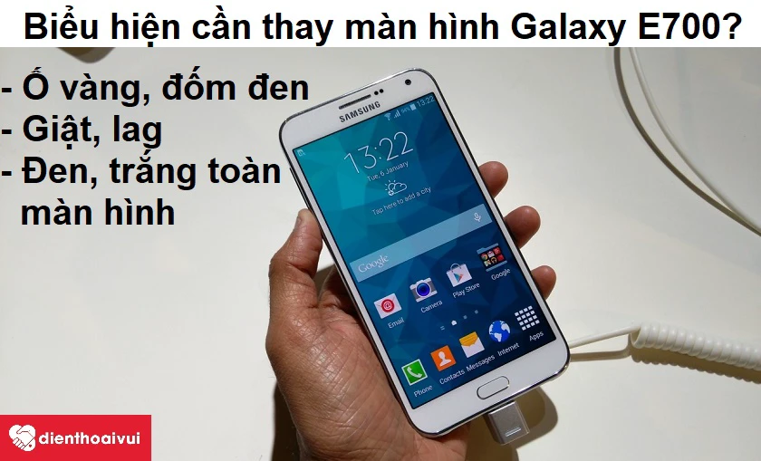 Cách phòng tránh màn hình Galaxy E700 bị ố vàng?