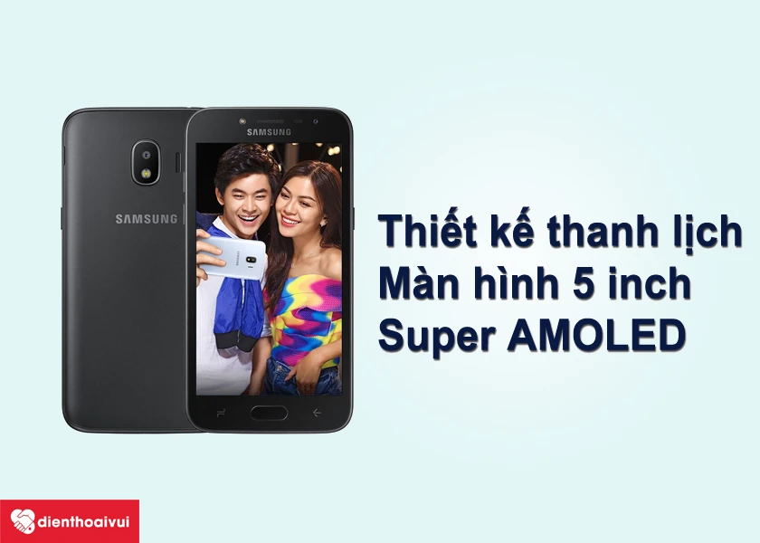 Samsung Galaxy J2 Pro &ndash; thiết kế thanh lịch, m&agrave;n h&igrave;nh rộng 5 inch với c&ocirc;ng nghệ Super AMOLED