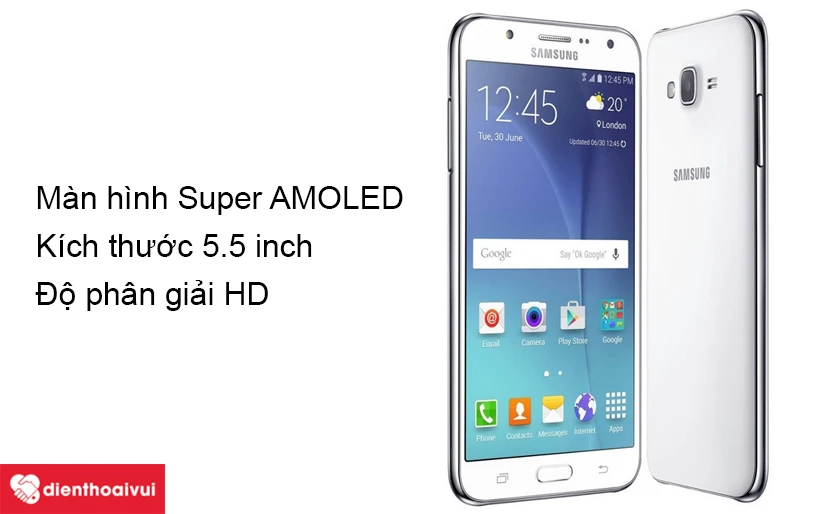 Samsung Galaxy J7 &ndash; M&agrave;n h&igrave;nh Super AMOLED 5.5 inch độ ph&acirc;n giải HD sắc n&eacute;t