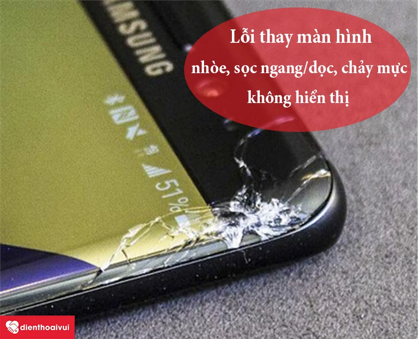 lỗi m&agrave;n h&igrave;nh samsung galaxy note fe