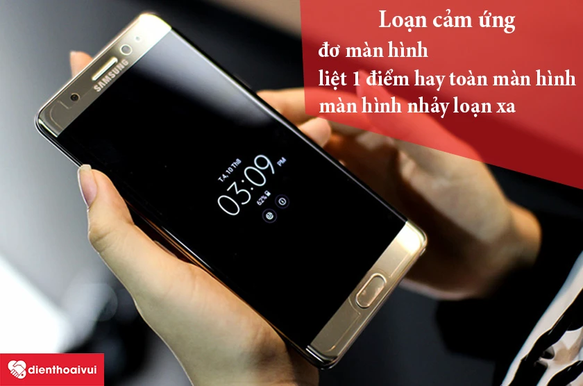 loạn cảm ứng samsung note fe