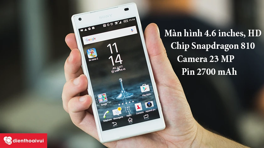 Sony Xperia Z5 Compact &ndash; m&agrave;n h&igrave;nh 4,6 inches