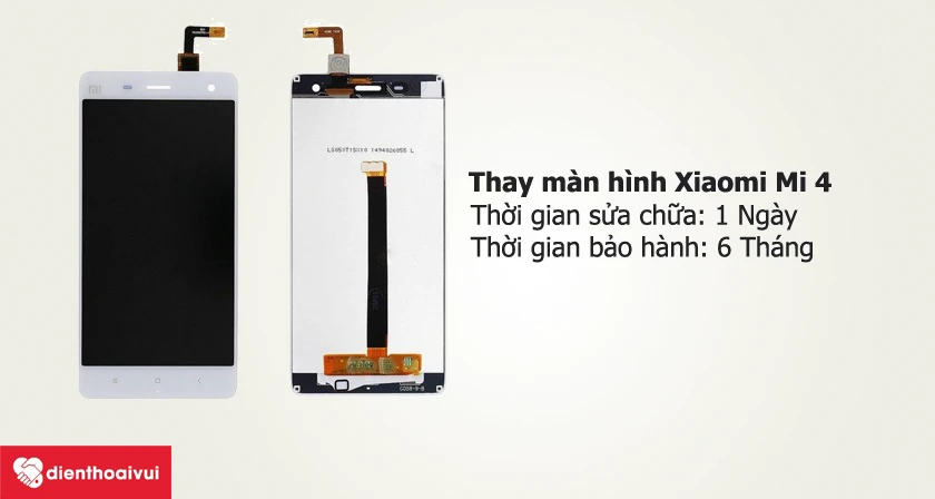 Tại sao bạn n&ecirc;n sử dụng dịch vụ thay m&agrave;n h&igrave;nh Xiaomi Mi 4 tại Điện Thoại Vui