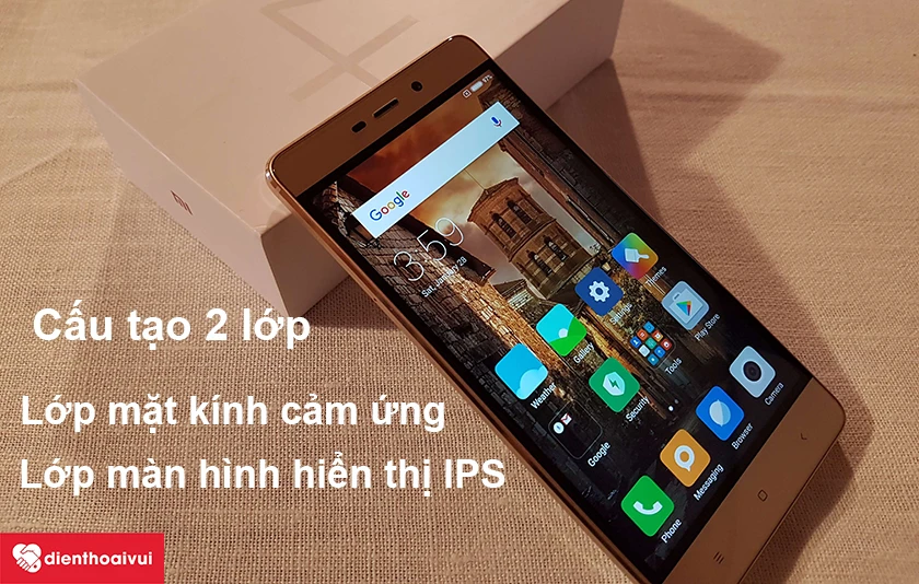 Cấu tạo m&agrave;n h&igrave;nh Xiaomi Redmi 4 Prime