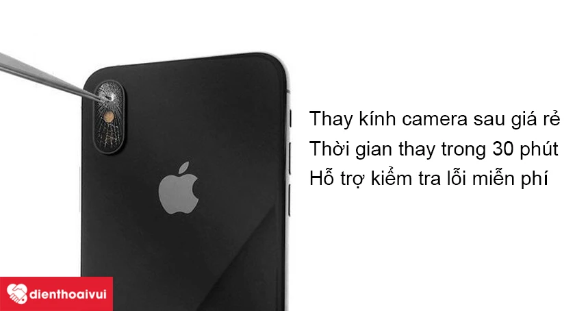 Khắc phục mặt kính camera sau iPhone X bị trầy xước tại nhà đơn giản