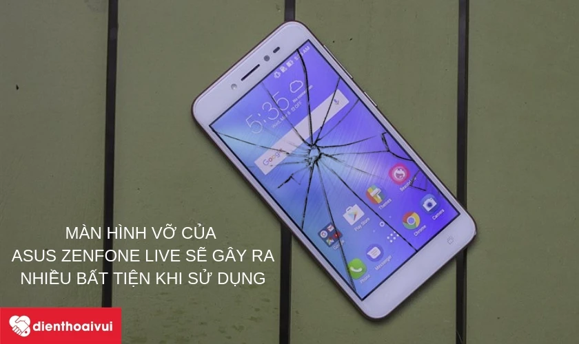Hậu quả khi sủ dụng m&agrave;n h&igrave;nh vỡ