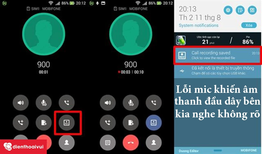 đầu dây bên kia không nghe thấy gì