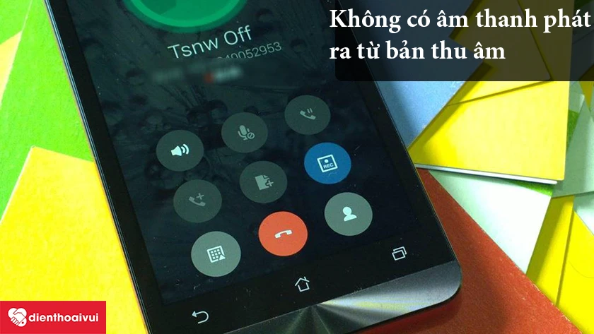 Không có âm thanh phát ra từ bản thu âm