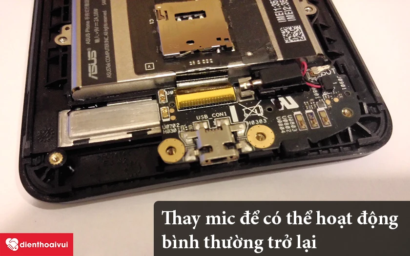 Thay mic để máy bình thường trở lại