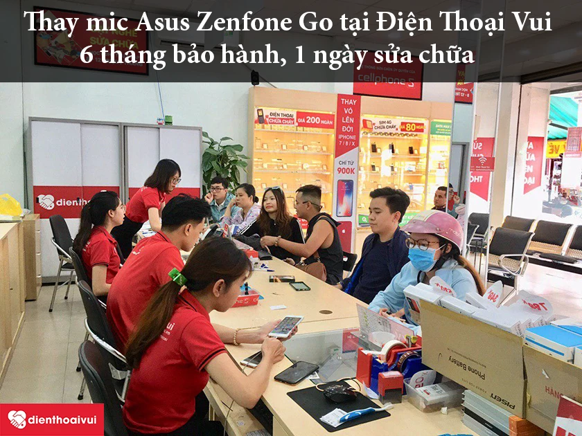Thay mic Asus Zenfone Go uy tín, chuyên nghiệp tại hệ thống Điện Thoại Vui