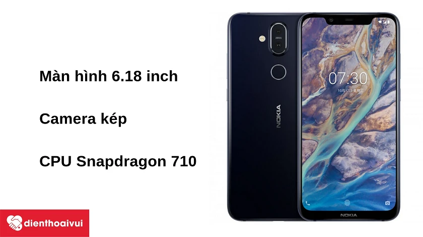 Điện thoại Nokia 7.1 Plus – màn hình tai thỏ 6.18 inch, cụm camera kép và chip Snapdragon 710