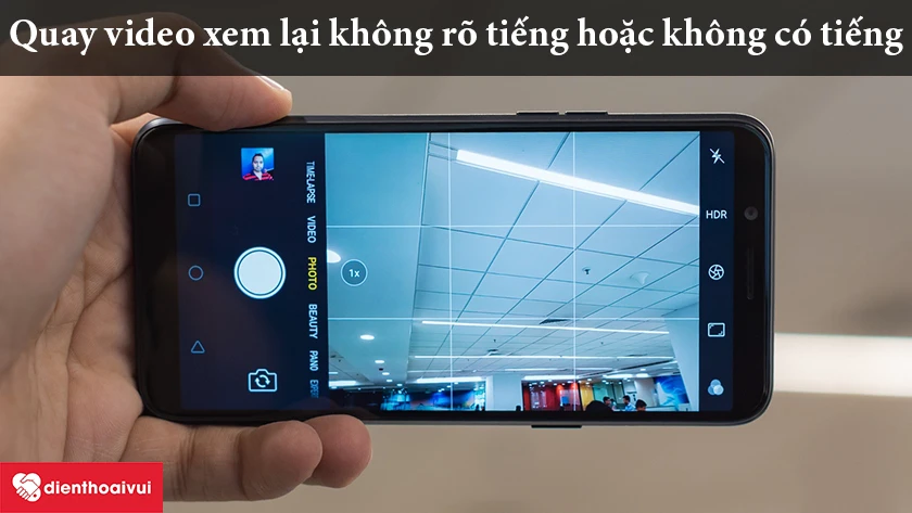Quay video và ghi âm khi xem lại đều không rõ tiếng
