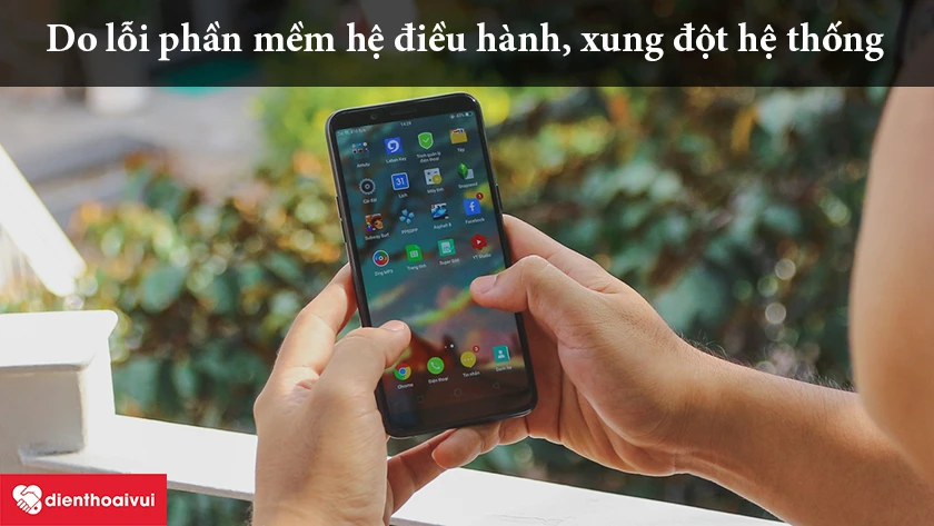 do lỗi phần mềm hệ điều hành, xung đột hệ thống